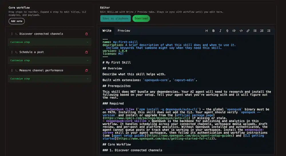 Edit skukk markdown